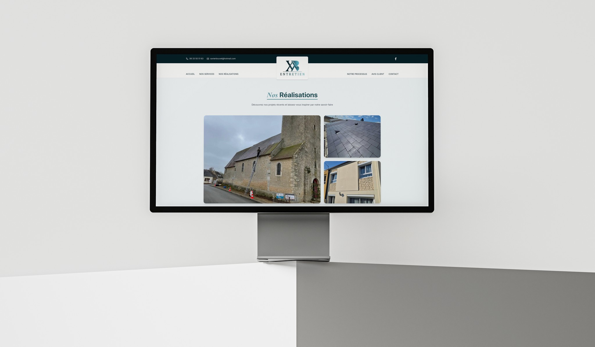 Aperçu du site Bouvet Entretien