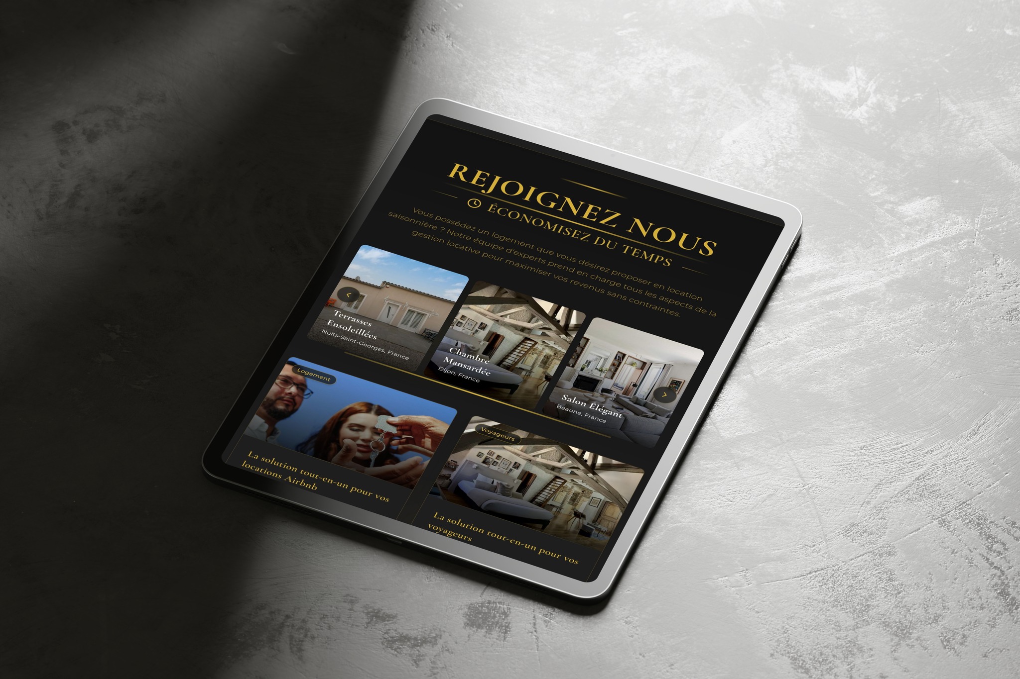 Aperçu du site Conciergerie Rosa Elegance