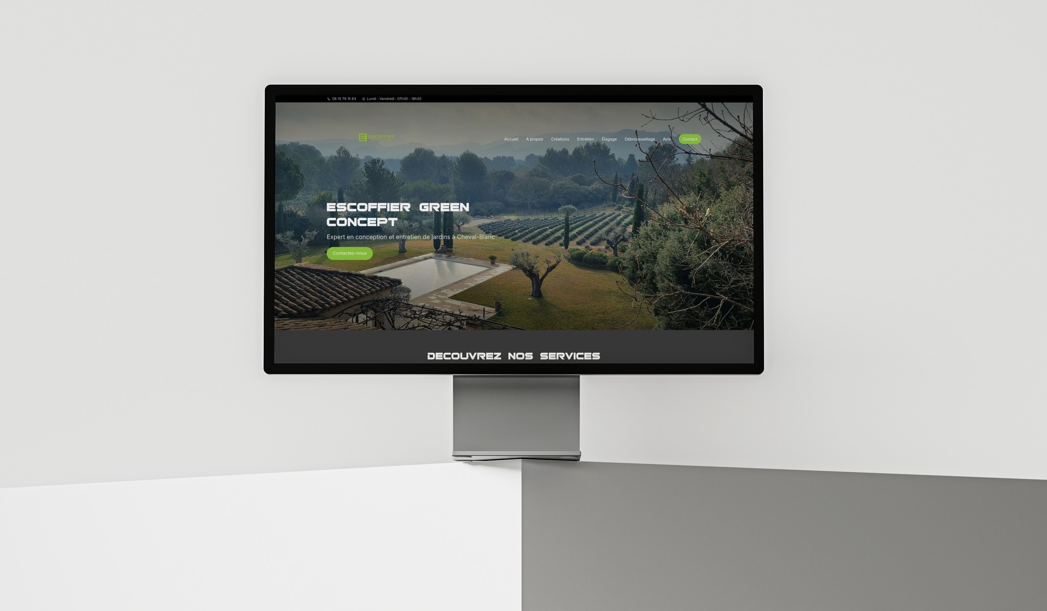 Aperçu du site Escoffier Green Concept